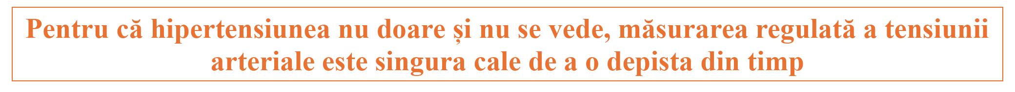 Masurarea regulala a tensiunii